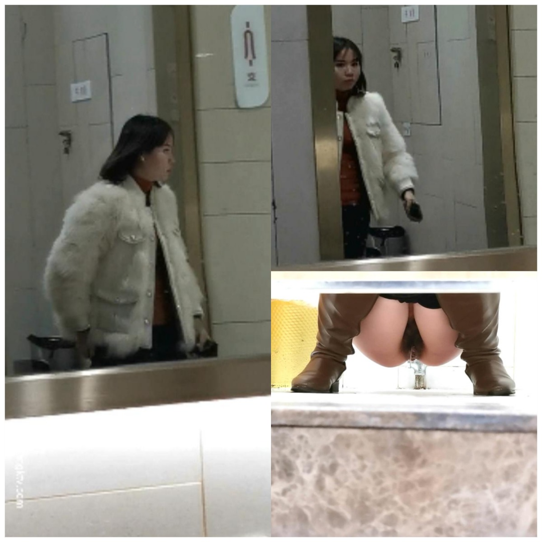 【蹲守商场女厕厕拍】★最新女厕★短发时尚棕色长靴美女-逼紧致拉尿行色冲冲急来急去.png